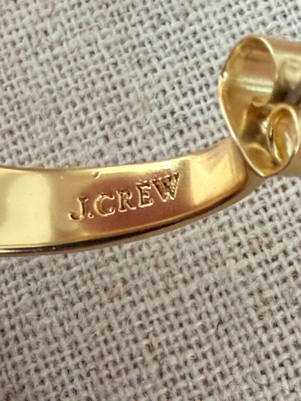 JCrew Classic Goldtone Hoop Earrings